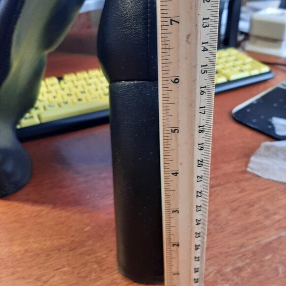 NEW ! Women Half Knee High Boot Platform Square Toe Black Sz US 10-10.5/EU41 - Picture 6 of 7